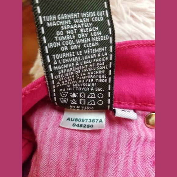 7 For All Mankind Pink Skinny Jeans Sz 28 - Picture 7 of 7